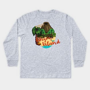 Visit Ginger Island Kids Long Sleeve T-Shirt